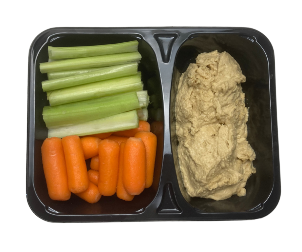 hummus and veggies tray